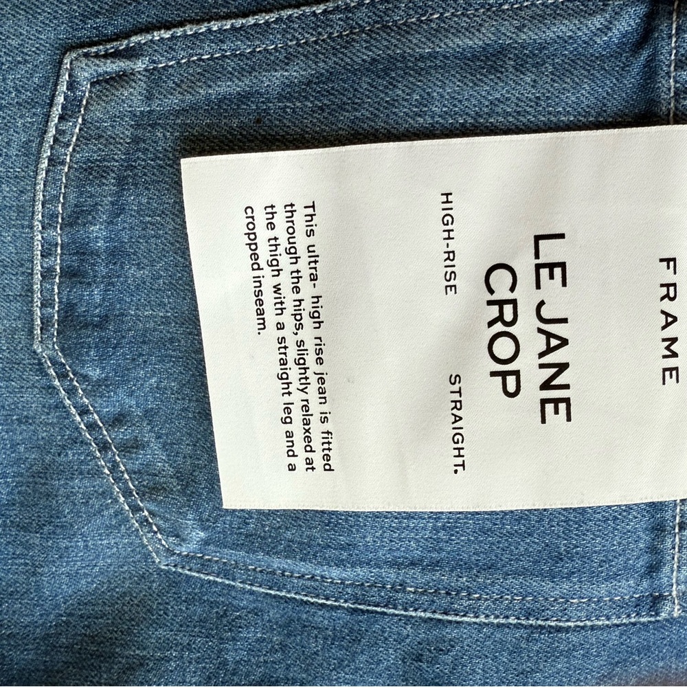 Frame Denim Blue Straight Jeans